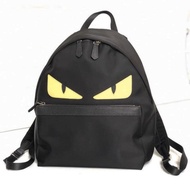 Preloved FENDI Monster Black Nylon Backpack