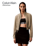 CALVIN KLEIN เสื้อแจ็คเก็ตผู้หญิง Woven Mesh Jacket รุ่น GWS5O502 PCZ - สีกากี