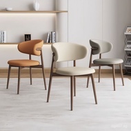 Dining Chair Nordic Hotel Dining Table Chair with Backrest Light Luxury Internet Celebrity Casual Si