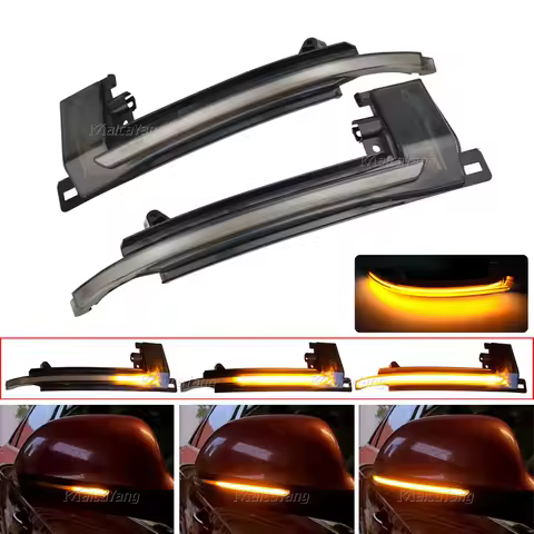 LED Dynamic Turn Signal Sequential Blinker Side Mirror Light For Audi A3 8P Q3 A6 C6 4F S6 A4 A5 B8 