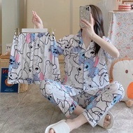 Simple Studio Trending 3in1 Korean Collar Short Pajama Terno Sleepwear Set for Women