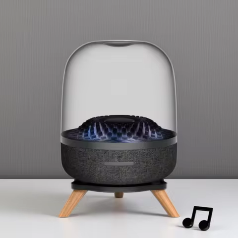 High-Quality Acrylic And Solid Wood Base Bracket For Harman/Kardon Aura Studio3/4 Speaker Storage Ba