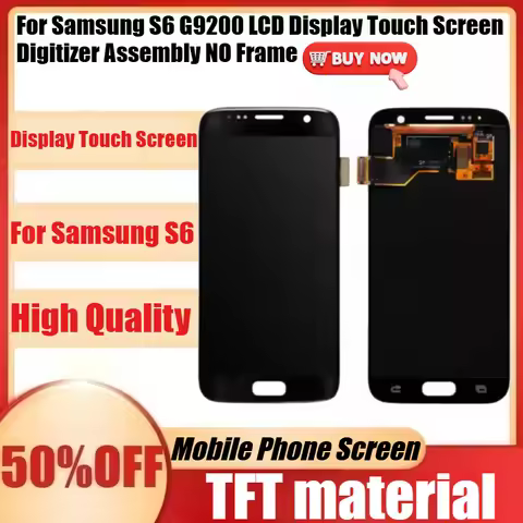 New TFT S6 Display Touch Screen Replacement for Samsung S6 G9200 LCD Display Touch Screen Digitizer 