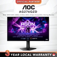 AOC AG276QZD | 26.5" QHD OLED | 240Hz | 0.03ms (GtG) | G-Sync Compatible | Gaming Monitor