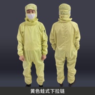8369 Return Buyers🛒Frog Style Grid Double Zipper Pull-Down Hundred Level Ten Jumpsuit Workwear Dust-