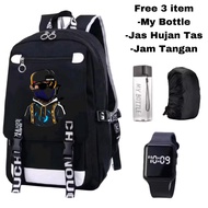 Cool Free Fire backpack - Free Fire school bag - Free Fire gaming children's bag - Free Fire charact