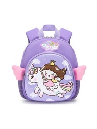 Mochila Infantil Con Diseño De Unicornio Animado, Bonita Mochila Escolar Para Niñas De Kindergarten, Mochila Antiperdida Para Niños Pequeños, Elegante Bolsa De Hombro Para Niños