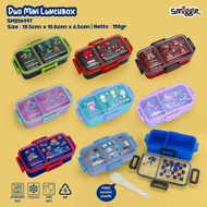 SMIGGLE DUO MINI LUNCHBOX 2 Separator FREE Spoon/ Lunch Box Smiggle Lunch Box