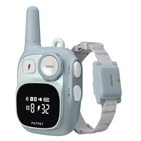 PATPET 628 Collar Training Anti Barking Device Long-lasting Battery Life Dogs Accessories Waterproof