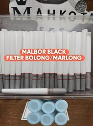 Kertas Selongsong MALBOR BLACK Tube 8mm 100 pcs - untuk mesin Horns bee/alat injector manual