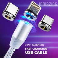 Inmazing X Cable Fast Charge Universal 3 in 1 USB Magnetic Cable Fast Charging iOS Android Apple Typ