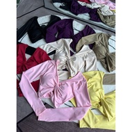 Poly V-Neck Long Sleeve Shirt - Lulu GYM - YOGA VABM Sportswear