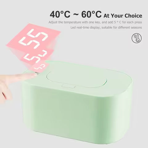 Baby Wipe Warmer Large Capacity Wipes Dispenser Newborn Essentials Baby Wipes Case Warms Quickly and