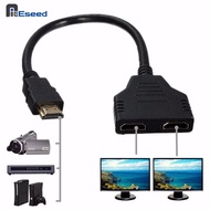 NicEseed 1080P HDMI Port 1 Male to 2 Female 2In 1 HDMI Splitter Cable HDMI Converter Adapter For TV