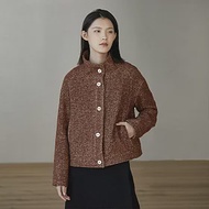 旅途原品_飛鳥_高品質羊駝毛呢子外套 M/L/XL　 L 紅咖色