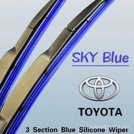 (1 Pasang) Toyota Vios/Altis/Camry/Avanza/Hilux Vigo/Hilus Reno / Wish/Yaris/Accord Silicone Wiper S