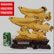 Pajangan Ikan Arwana / Arwana Fish Decoration / Pajangan Fengshui Patung Keberuntungan / Blessing de