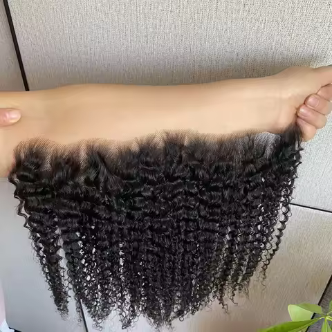 Invisible HD Lace Melt Skins 13x6 Full Frontal Only Deep Curly Human Hair Real Deep Wave 6x6 7x7 Lac