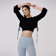 ANDAR Long-Sleeved Top Sports Modal Halter Yoga Fitness Wear Pilates