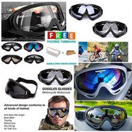 Kacamata goggle ski taffsport UV 400 kaca mata gogle trail trabas klasik retro supermoto klx crf tra