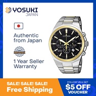 CITIZEN Quartz AN8174-58E Chronograph Tachymeter Sporty Gold Black Silver Stainless  Wrist Watch For Men from YOSUKI JAPAN / AN8174-58E (  AN8174 58E AN817458E AN81 AN8174- AN8174-5 AN8174 5 AN81745 )