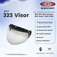 Helmet visor for all type helmet with 3 button (323 visor) BKP