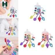[Homyl] Hand Grip Rattle Toys Early Educational Hand Bells Rattle Crinkle Toys for Toddlers 3 6 9 Mo
