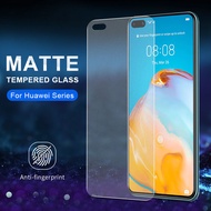 Matte Frosted Tempered Glass For Huawei P50 P40 P30 P20 Lite Nova 11 11i 10 9 8i 7i 7 SE 5T 3i Y90 Y70 Honor 8X Y9a Y7a Y7 Pro Y9 Prime Y8P Y7P Y6P Y9s Y6s Screen Protector