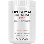Codeage Liposomal Creatine Monohydrate Supplement, Creatine Tulen 2500mg - Bekalan 3 Bulan, Mikronis