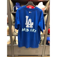 เกาหลี MLB แขนสั้นหญิงชอบคู่เล่นชาย ฤดูร้อนใหม่ NY Yan Yan ทีมเสื้อยืด LA ครึ่งแขนของแท้