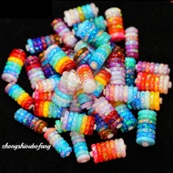 [Free Shipping+Invoice] 5mm6mm7mm8mm Artificial Opal Spacer Opal Series Multicolor Spacer DIY Wenwan