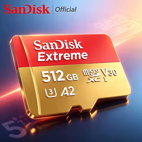 Sandisk Extreme Micro SD U3 4K V30 A2 Class 10 UHS-1 Flash Card 64gb 128gb 256gb 512g 1T 190m/s micr