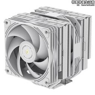 coolleo酷裡奧P60T白色性能版風冷CPU散熱器迴流焊28MM厚風壓風扇
