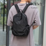 UAENAU Small Shoulder School Bag, Waterproof  Mini Men's Backpack, Lightweight Wear-resistant Solid 
