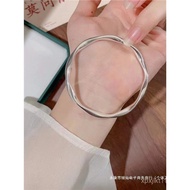 Stepdaughter Free Can Bracelet Sterling Silver Fashion Ring Mobius Closed Lettering Silver Bracelet 