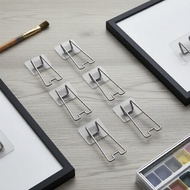 3/6Pcs Adhesive Metal Easel Stands for Picture Frames & Wall Art, Back Support Display Holder