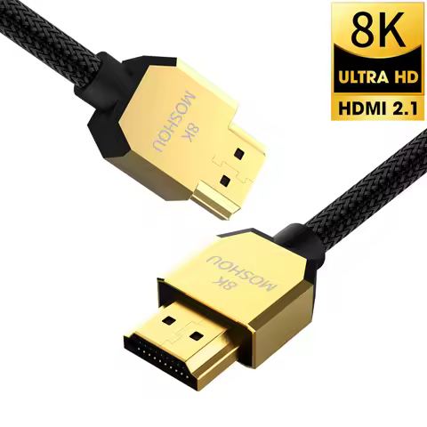 MOSHOU 8K 60Hz 4K 120Hz HDMI 2.1 Cables 48Gbps eARC HDR 3D HiFi Extremely Thin Video Cord for Switch