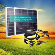 DIY 160Wp Solar Power Battery Charging DIY Kit Polycrystalline Cells