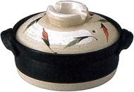 48-12311/2-980643 Banko Ware Pot, Beige, No. 7, IH Earthenware, 8.7 gal (22 cm), 1.6 L; IH Direct Fi