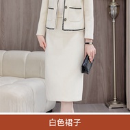 RYRYSTYLE แจ็กเก็ตสูทใหม่ฤดูใบไม้ร่วงและฤดูหนาวแบบสั้นไฮเอนด์แฟชั่นลำลองชุดกระโปรงผู้หญิงสองชิ้น8820