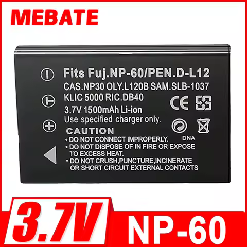 NP-60 FNP60 1500mah New Battery for Fujifilm FinePix 50i F401 F601 Zoom M603 Kodak DX6490 DX7440 DX7