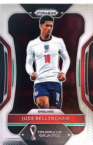 2022 Panini Prizm Jude Bellingham World Cup England Soccer Card