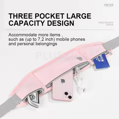 For iPhone 17 Pro Max Men Women Running Waist Bag Phone Sport Belt Marathon Outdoor Fitness For Sams