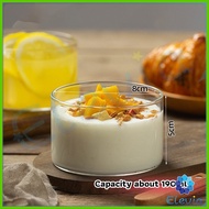 Elevia 190ml Clear Glass Bowl High Temperature Resistant Yogurt Pudding Glass Cup Fruit Salad