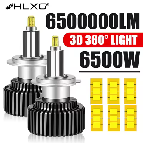 360 CSP H7 LED Car Headlights Canbus 3D Core H1 H11 H8 H4 9005 HB3 9006 HB4 6000K 12V Retrofit Kits 