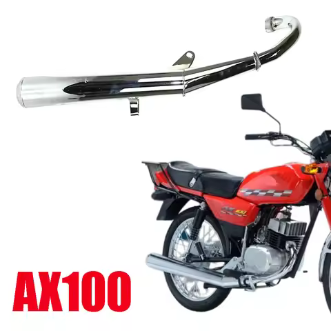 Motorcycle Exhaust Pipe for Suzuki Haojue Qinqi Jingcheng AX100 JC100-A HJ100-A Classic AX 100cc Chr