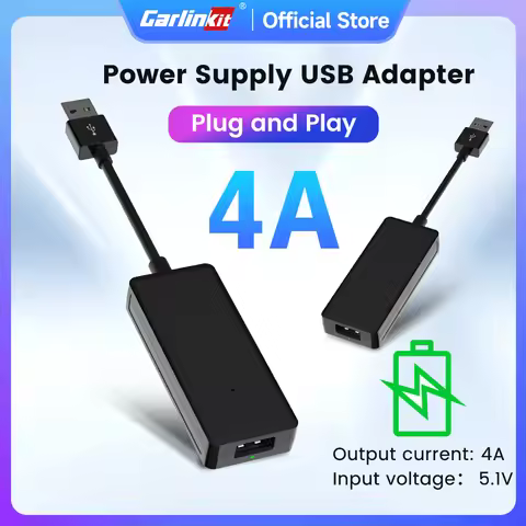 CarlinKit Car Power Supply Cable For Car Radio Power Shortage Problem Power Supply Adapter