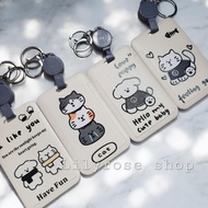 Id TAG name holder pull IDT022 Cream CAT DOG PUPPY