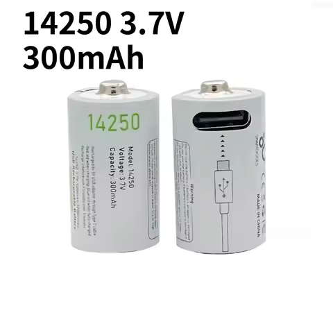 14250 3.7V 300mAh Rechargeable Lithium Battery for Probes Thermometers Sights Thermostats Monitoring