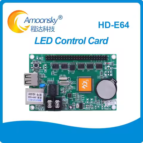 HD-E64 HUB08 HUB16 Ethernet & USB port Single color control card 1024*256 LED display control card H